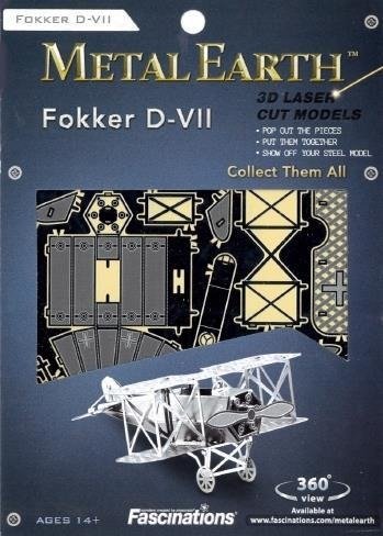 Metal Earth Fokker D-vii (4pcs) - Metal Earth - Merchandise - METAL EARTH - 0032309010053 - 