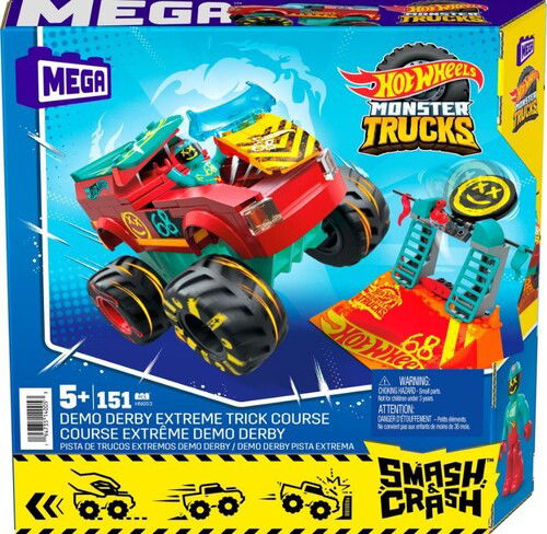 Cover for Mega Bloks Hot Wheels · Monster Trucks Snc Demo Derby Extreme Trick Course (MERCH) (2024)