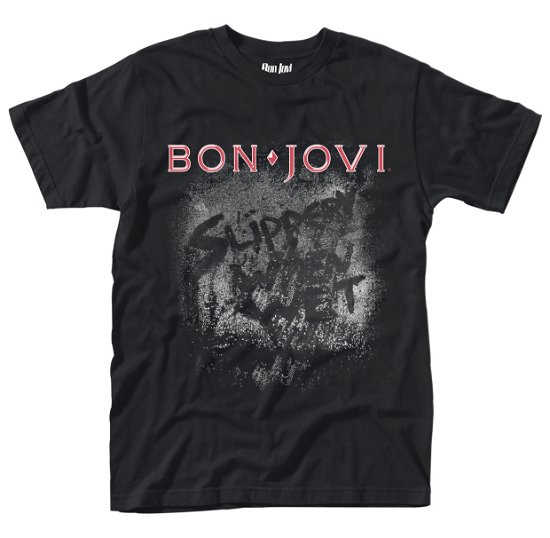 Cover for Bon Jovi · Slippery when Wet Album (Klær) [size XL] [Black edition] (2017)
