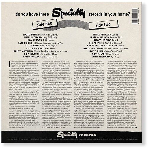 Cover for Rip It Up: the Best of Specialty Records / Various · Rip It Up: the Best of Specialty Records (LP) (2021)