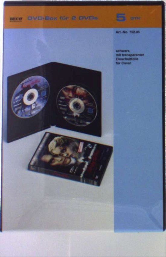 Cover for Music Protection · 5x 2dvd Box Black - Beco (Tilbehør)