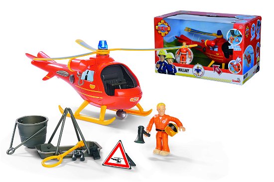 Brandweerman Sam Helikopter Wallaby met Figuur - Simba - Merchandise - Simba Toys - 4006592073053 - February 23, 2022