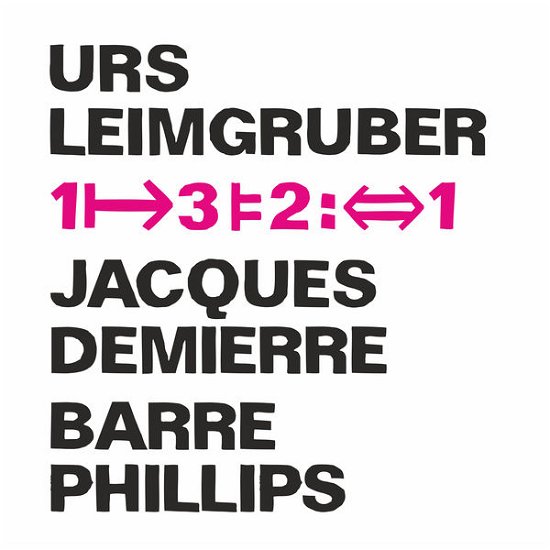Cover for Leimgruber Urs Barre Phillips Ja · 1-3-2-1 (CD) (2015)