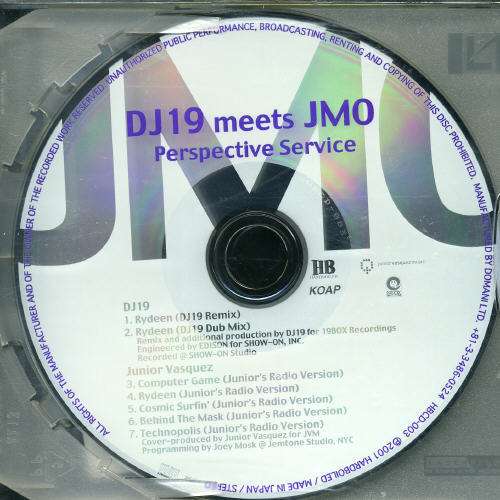 Dj19 Plays Jmo Perspective Service - Junior Vasquez - Muzyka -  - 4948722080053 - 30 maja 2001