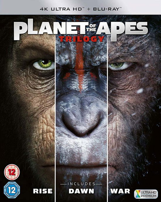 Planet Of The Apes - Trilogy (3 Films) - Rupert Wyatt - Elokuva - 20th Century Fox - 5039036091053 - maanantai 29. lokakuuta 2018