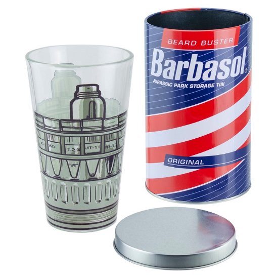 JURASSIC PARK - Barbasol Glass in Tin - 400ml - P.Derive - Merchandise - Paladone - 5055964789053 - May 30, 2022