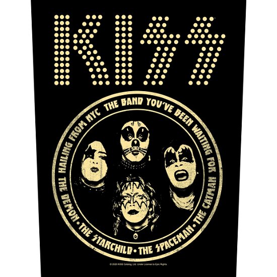KISS Back Patch: Hailing From NYC - Kiss - Marchandise - PHD - 5056365712053 - 13 août 2021