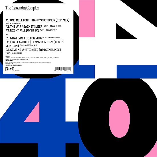Cover for Cassandra Complex · Pias 40 (LP) [EP edition] (2023)