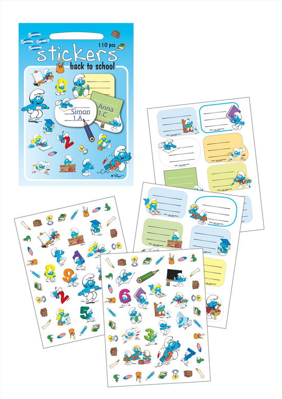 Smurf Stickers Back to School - Smurfs - Barbo Toys - Annen - GAZELLE BOOK SERVICES - 5704976080053 - 13. desember 2021