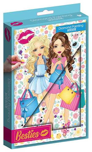 Cover for Besties · Besties Diamond Painting Notitieboek A5 - Blauw (Toys) [1. Painos] (2023)