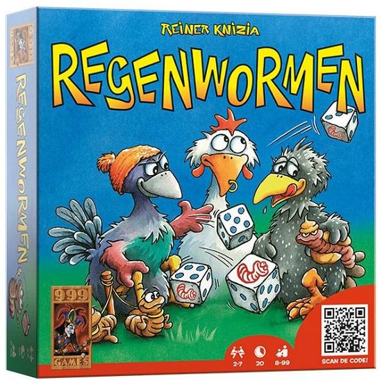 Cover for 999 Games · Spel Regenwormen (Legetøj)