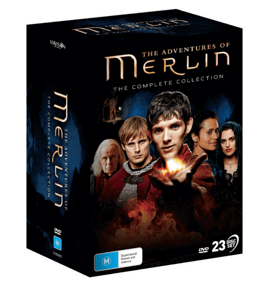 Cover for DVD · The Adventures of Merlin the Complete Collection (DVD) (2024)