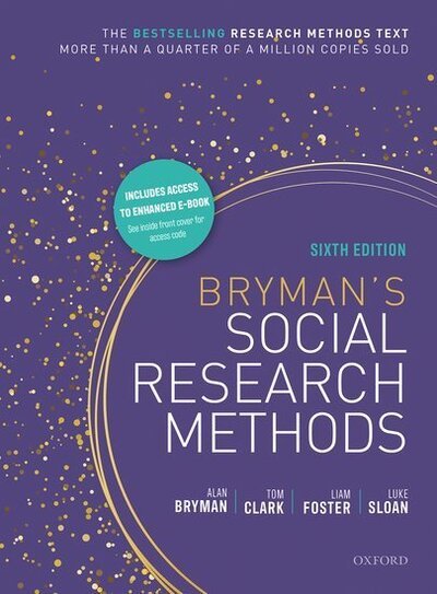 Cover for Clark, Tom (Lecturer in Research Methods, Lecturer in Research Methods, The University of Sheffield) · Bryman's Social Research Methods (Taschenbuch) [6 Revised edition] (2021)