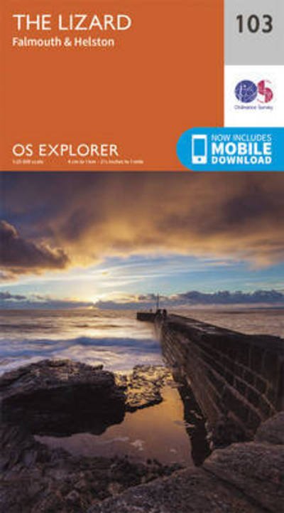 Cover for Ordnance Survey · Lizard, Falmouth and Helston - OS Explorer Map (Map) [September 2015 edition] (2015)