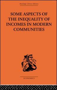 Cover for Hugh Dalton · Some Aspects of the Inequality of Incomes in Modern Communities (Gebundenes Buch) (2003)