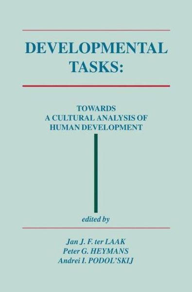 Cover for Jan J F Ter Laak · Developmental Tasks: Towards a Cultural Analysis of Human Development (Hardcover Book) [1994 edition] (1994)