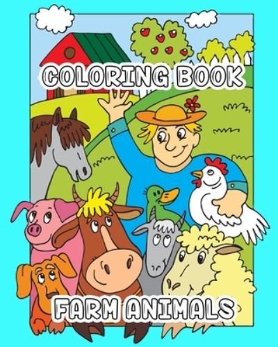 Cover for Luna Godington · Farm Animals Coloring Book (Paperback Bog) (2024)