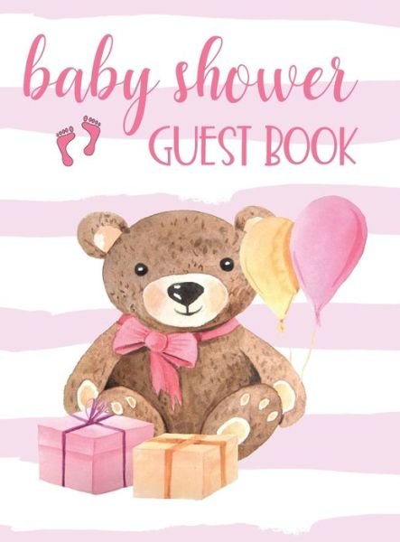 Cover for HJ Designs · Baby Shower Guest Book for Girls (Hardcover Book) (2018)