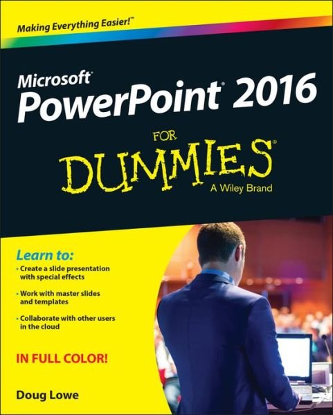 PowerPoint 2016 For Dummies - Doug Lowe - Książki - John Wiley & Sons Inc - 9781119077053 - 3 listopada 2015