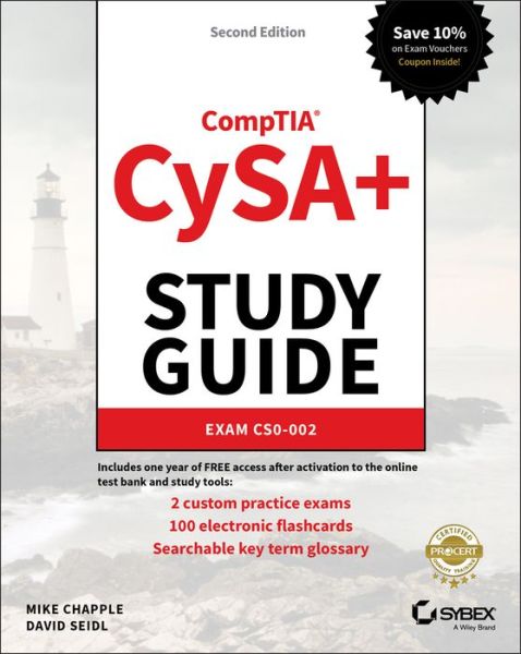 Cover for Chapple, Mike (University of Notre Dame) · CompTIA CySA+ Study Guide: Exam CS0-002 (Paperback Book) (2020)