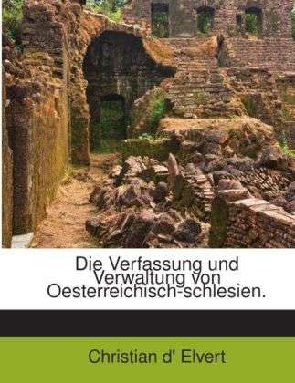 Cover for Elvert · Die Verfassung und Verwaltung vo (Book) (2012)