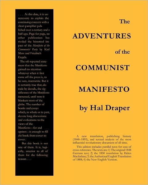 Cover for Hal Draper · The Adventures of the Communist Manifesto (Paperback Book) (2010)