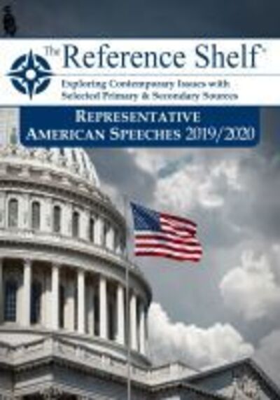 Cover for HW Wilson · Reference Shelf: Representative American Speeches, 2019-20 (Pocketbok) (2020)