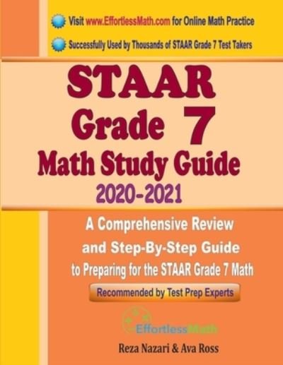 Cover for Ava Ross · STAAR Grade 7 Math Study Guide 2020 - 2021 (Pocketbok) (2020)