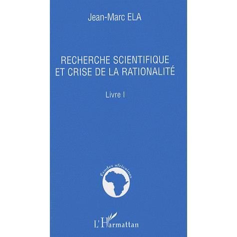 Cover for Jean-Marc Ela · Recherche scientifique et crise de la rationalité (Paperback Book) (2022)