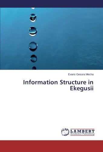 Cover for Evans Gesura Mecha · Information Structure in Ekegusii (Paperback Book) (2014)