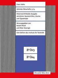 Cover for Kafka · Oxforder Oktavhefte 3 &amp; 4 (Book)