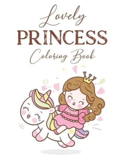 Cover for Fun Planet Press · Lovely Princess Coloring Book (Paperback Bog) (2020)