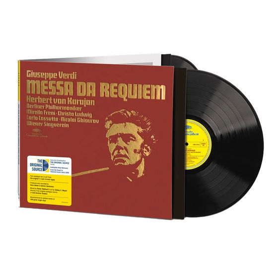 Cover for Mirella Freni &amp; Christa Ludwig &amp; Carlo Cossutta · Verdi: Messa Da Requiem (LP) (2024)