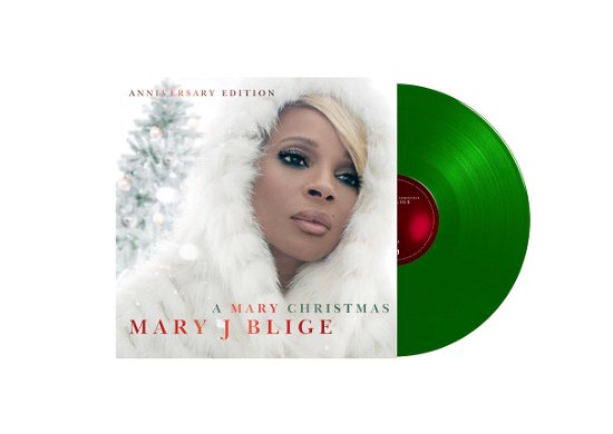 Cover for Mary J. Blige · A Mary Christmas (Anniversary Edition) [Translucent Green 2 LP] (VINIL) (2023)