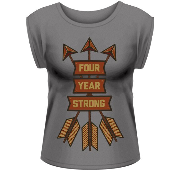 Cover for Playlogic International (World) · Four Year Strong: Arrows Rolled Sleeve (T-Shirt Donna Tg S) (T-shirt) [Grey edition] (2015)