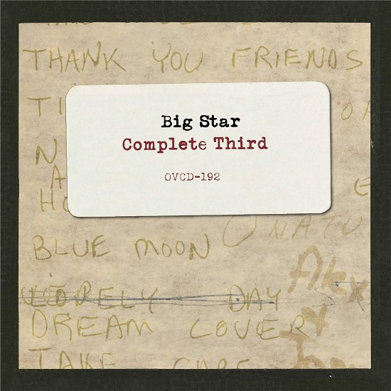 Cover for Big Star · Complete Third (CD) (2022)