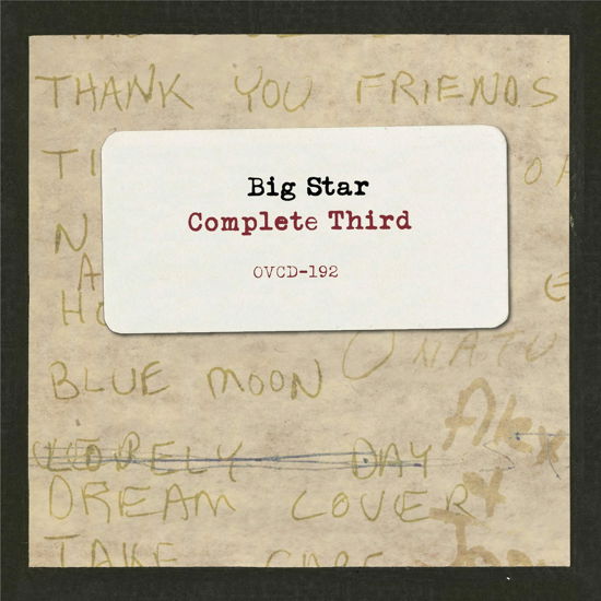 Complete Third - Big Star - Musik - POP - 0810075112054 - 8 juli 2022