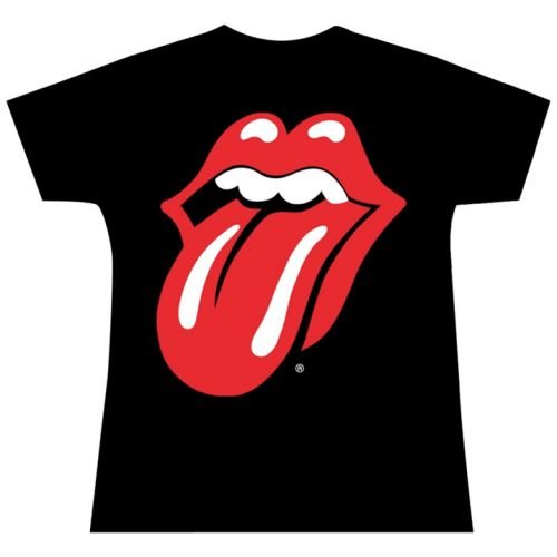 The Rolling Stones Ladies T-Shirt: Classic Tongue - The Rolling Stones - Produtos - ROFF - 5055295356054 - 6 de julho de 2016