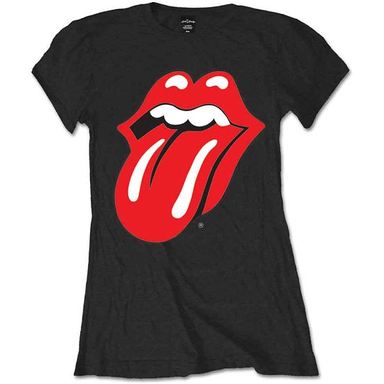 Cover for The Rolling Stones · The Rolling Stones Ladies T-Shirt: Classic Tongue (Retail Pack) (T-shirt) [size M] [Black - Ladies edition] (2016)