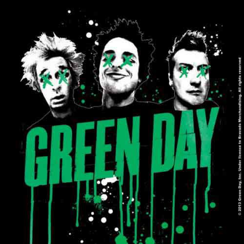 Green Day Single Cork Coaster: Drips - Green Day - Merchandise - Unlicensed - 5055295369054 - June 17, 2015