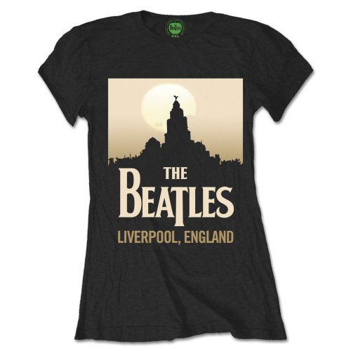 The Beatles Ladies T-Shirt: Liverpool, England - The Beatles - Fanituote - Apple Corps - Apparel - 5055979900054 - keskiviikko 8. tammikuuta 2020