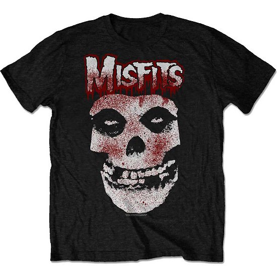 Misfits Unisex T-Shirt: Blood Drip Skull (Retail Pack) - Misfits - Koopwaar - Bandmerch - 5056170630054 - 