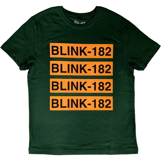 Blink-182 Unisex T-Shirt: Logo Repeat - Blink-182 - Merchandise -  - 5056561058054 - 