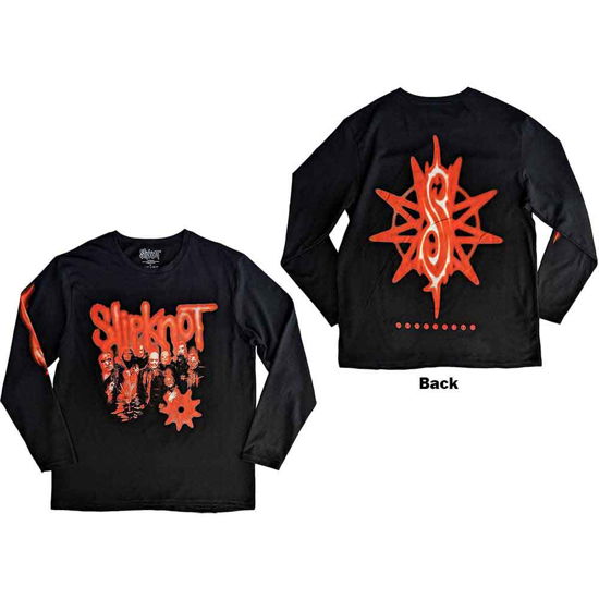 Cover for Slipknot · Slipknot Unisex Long Sleeve T-Shirt: The End So Far Group Photo Tribal-S Nonagram (Back &amp; Sleeve Print) (Klær) [size XXL]