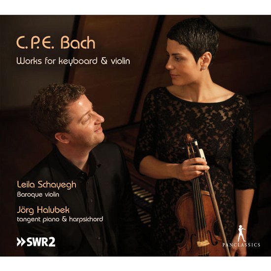 Cover for Bach,c.p.e. / Schayegh / Halubek · Works for Keyboard &amp; Violin (CD) (2014)