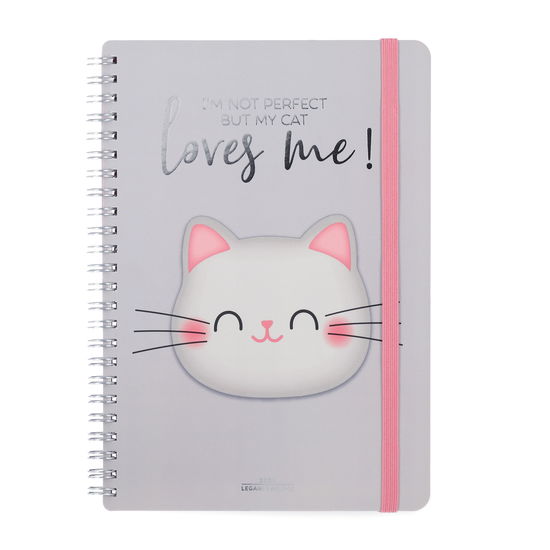 Cover for Legami · 12-month Diary - 2024 - Large Weekly Spiral Bound Diary - Kitty (Paperback Book) (2023)