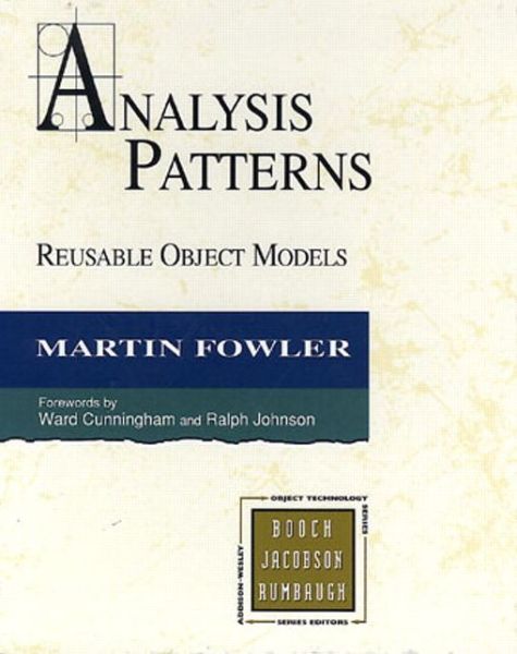 Cover for Martin Fowler · Analysis Patterns: Reusable Object Models (Paperback Book) (2015)