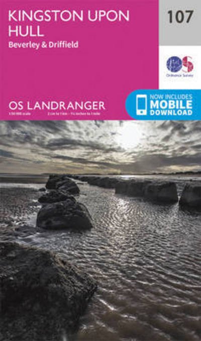 Cover for Ordnance Survey · Kingston Upon Hull, Beverley &amp; Driffield - OS Landranger Map (Landkart) [February 2016 edition] (2016)