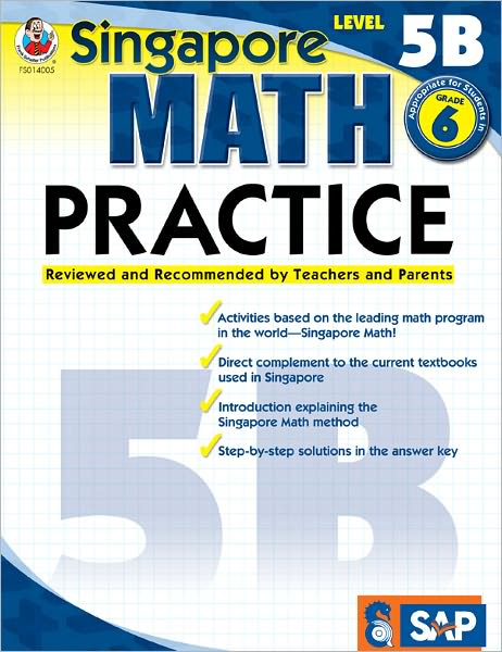 Cover for Frank Schaffer Publications · Singapore Math Practice Level 5b, Grade 6 (Paperback Book) (2009)