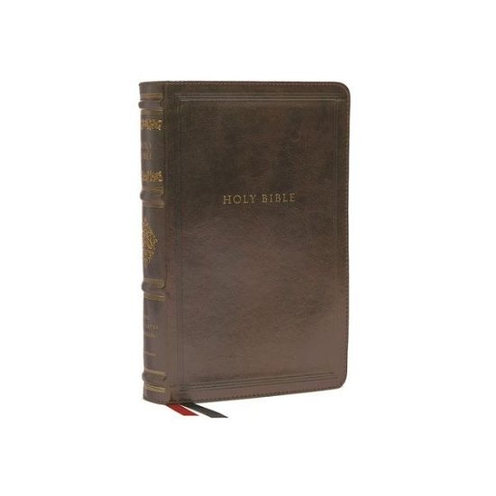 Cover for Thomas Nelson · NKJV, Personal Size Reference Bible, Sovereign Collection, Leathersoft, Brown, Red Letter, Thumb Indexed, Comfort Print: Holy Bible, New King James Version (Leather Book) (2022)